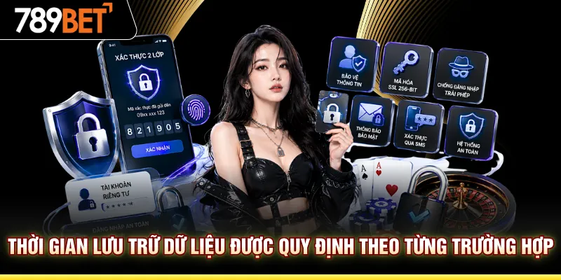 Thời gian lưu trữ dữ liệu được quy định theo từng trường hợp